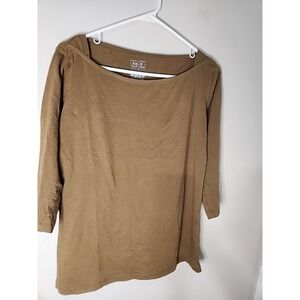 RAG TOP USA Womens Size Medium Long Sleeve Shirt Unique style neck‎